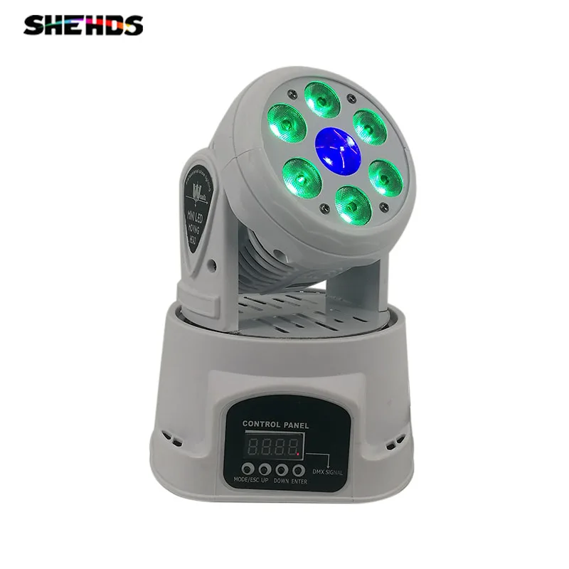 

LED Wash Beam 6x12W+12W RGBW Light 4IN1 14/19 Channel DMX512 Rotating Moving Head Lighting sound active for Indoor Disco Party