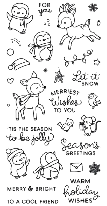 

Penguin Transparent Clear Stamp for DIY scrapbooking/Card Making C203