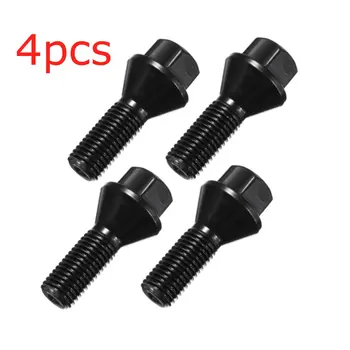 

4pcs Car Wheels Lug Bolts Wheel Lug Bolt Nut For BMW E90 E91 E92 E93 3 Series 36136781150 Black Metal