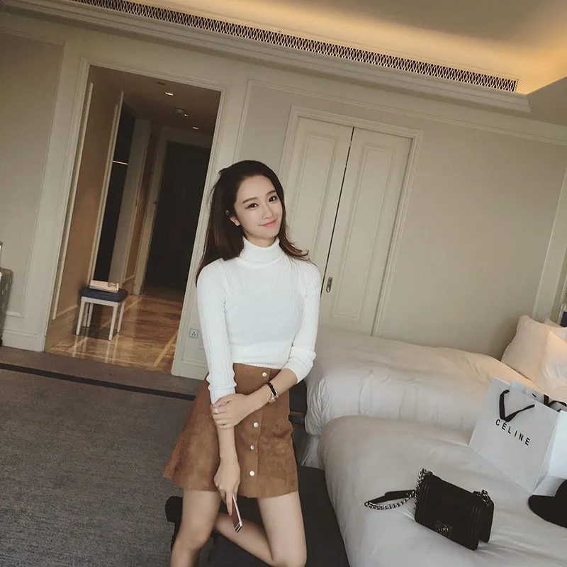 Fashion Turtleneck Warm Women Sweater Autumn Winter Knitted Femme Pull High Elasticity Soft Female Pullovers Basis Sweaters Fashion Turtleneck Warm Women Sweater Autumn Winter Knitted Femme Pull High Elasticity Soft Female Pullovers Basis Sweaters