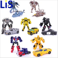 Lis 7pcs lot Transformation Kids Classic Robot Cars Toys For Children Action Toy Mini Doll