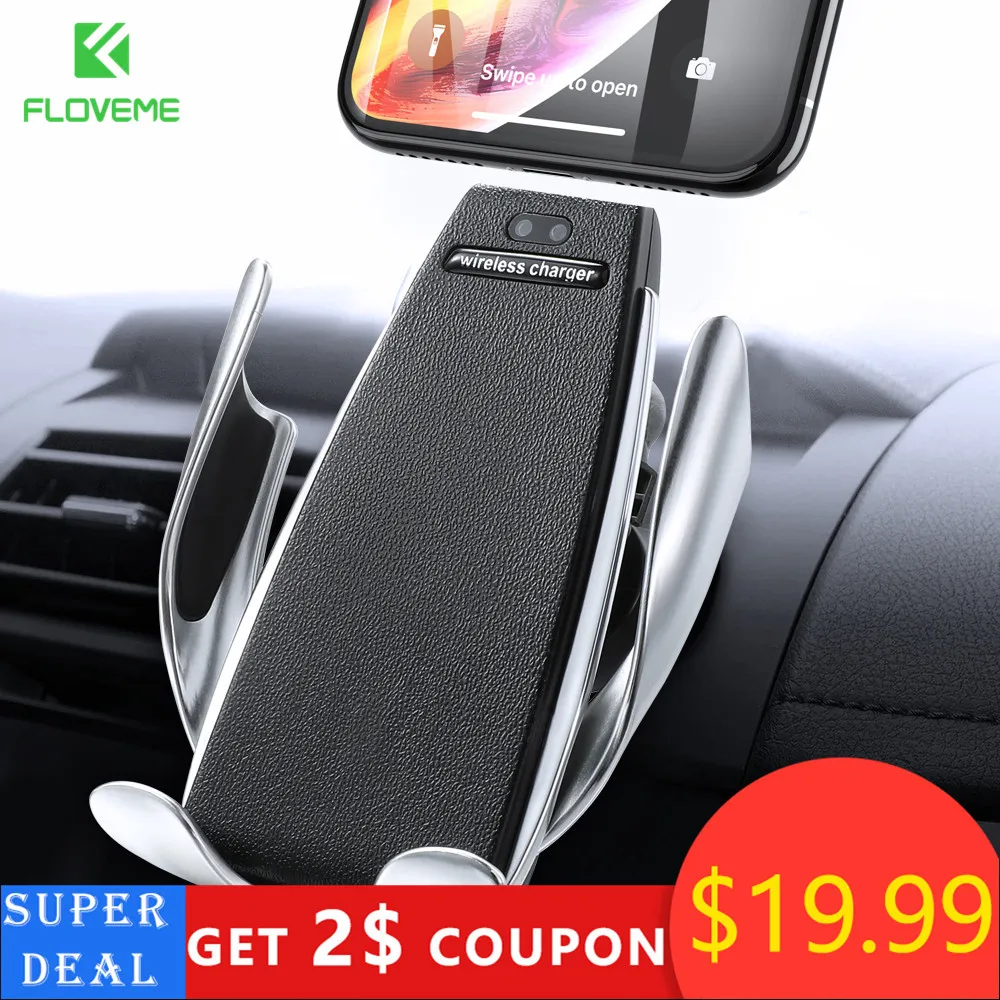 Floveme Infrarot Touch Auto Telefon Halter Drahtlose Lade Für iPhone Samsung 360 Navigation Auto ha
