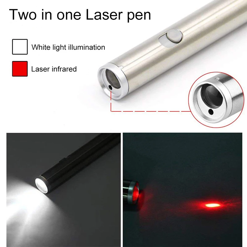 Funny Pet Cat Laser Pen Stainless Steel Cat Laser Toy Without Battery