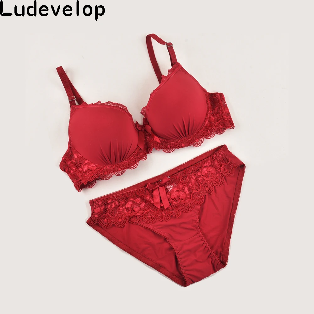 Женское кружевное нижнее белье Favorsexy комплект с бюстгальтером пуш ап боковой