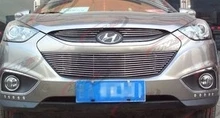 high quality aluminum Front Grille Around Trim Racing Grills Trim 3PCS for Hyundai ix35