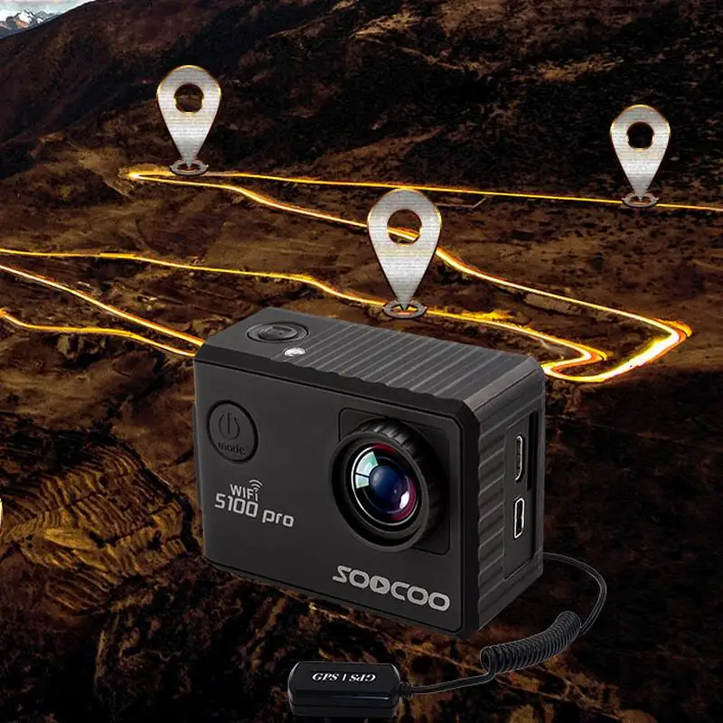 SOOCOO S100PRO 4K UHD Wifi Sports Action Camera Touch Screen Gyro with