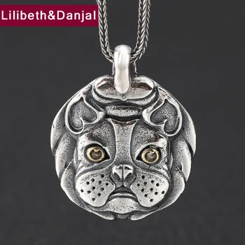 

2020 Zodiac Pendant 100% 925 Sterling Silver Jewelry Men Women Cute dog Charm Necklace Pendant Christmas Gift Good Luck P106