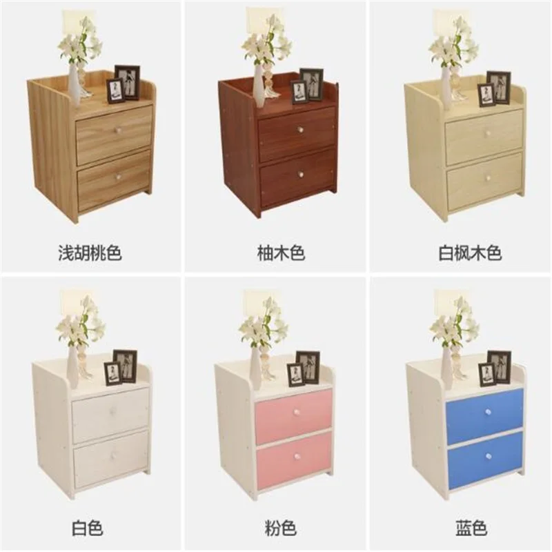 34*36.5*45 CM Madeira Maciça Mesa de Cabeceira Quarto Dobrável Armário De Armazenamento Armário de Cabeceira Moderna Mesa de Cabeceira