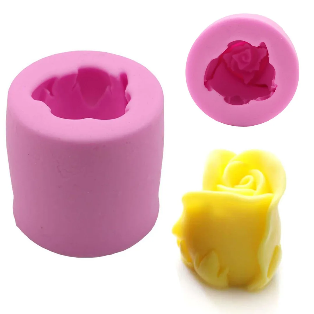 3D Rose Flowers Silicone Cake Molds Cookie Soap Fondant Mould Decorating Tool Kitchen Accessories Clay Baking Molds Tools