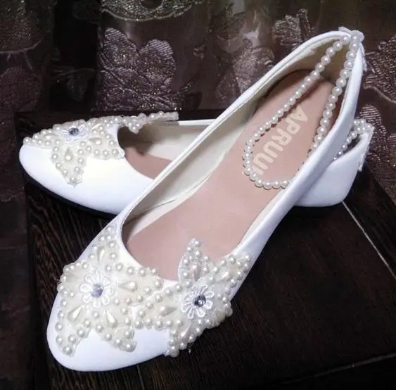 dress shoes with pearls