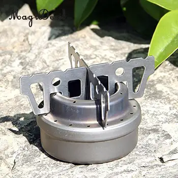 

MagiDeal Alcohol Stove Stand Rack Spirit Burner Base Bracket Stainless Steel Rack support