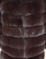 Бренд натуральным лисьим мехом пальто куртка Длинная зимняя теплая Женская мода лиса меховой воротник - Цвет: Dark brown