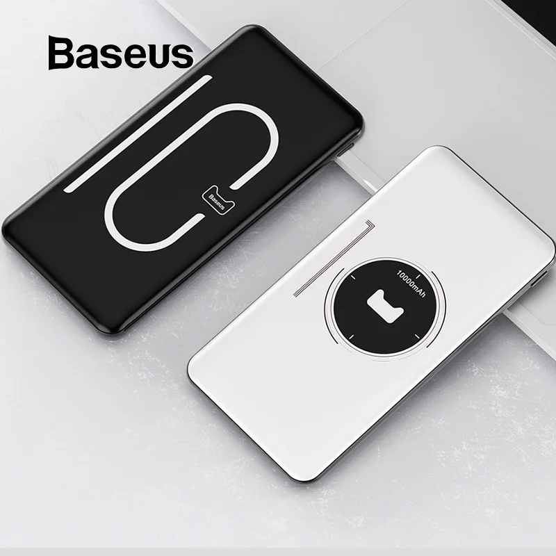 

Baseus Power Bank 10000mAh USB Type C PD Fast Phone Charger Powerbank Ultra Thin External Battery Pack For iPhone Samsung Xiaomi