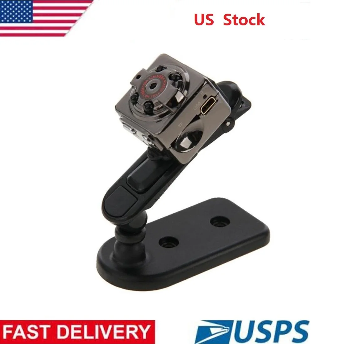 

Mini Car Dvr Camera HD 1080P Mini DV Vedio Camera Camcorder IR Light Night Vision Recorder US Stock