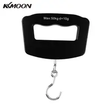 Kkmoon мини ручной пластиковый 50 кг ЖК цифровой Рыбалка Висячие Электронные весы Карманный крючок весы для багажа