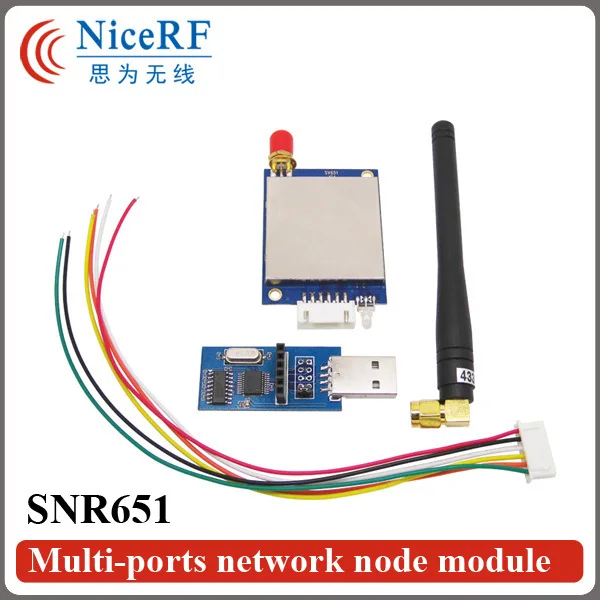 

2pcs/pack SNR651 470MHz RS485 Interface Embedded Multi-ports Network Node Module for Wireless Networking Data Transmission