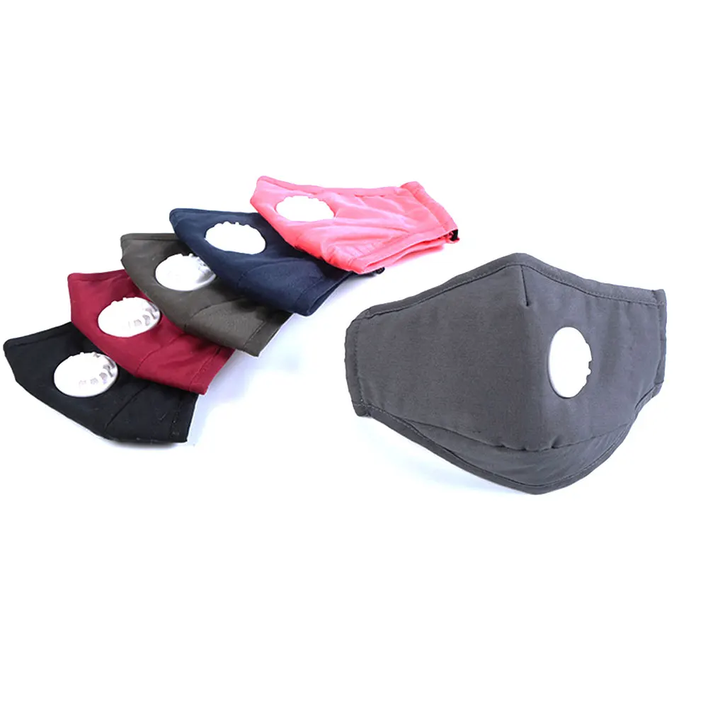 

1pcs Anti Pollution Mask Washable Reusable Face Shield Activated Carbon Filter Valve PM2.5 Anti Haze Protector With Earmuff