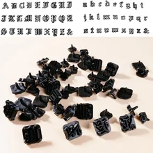Moule en plastique pour gâteau Fondant, 54 pièces, lettres majuscules, minuscules, outil de décoration de gâteaux, cuisine, Mousse, cuisson