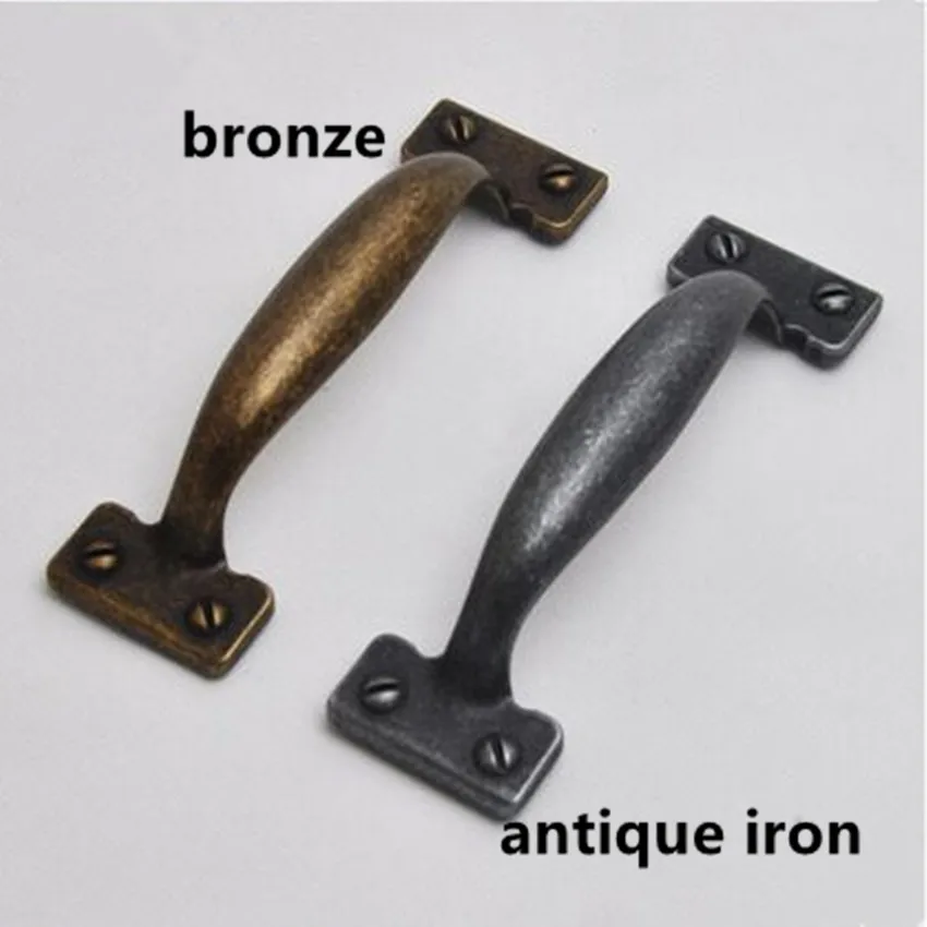 110mm vintage style furniture decoration handles antique iron kitchen drawer pulls knob