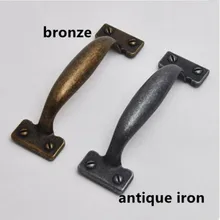 110mm vintage style furniture decoration handles antique iron kitchen cabinet drawer pulls knob bronze dresser door handles 4.3″