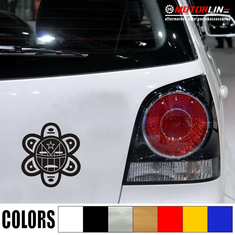 

Taino Sun symbol Decal Sticker Puerto Rico Flag PR Car Vinyl no bkgrd