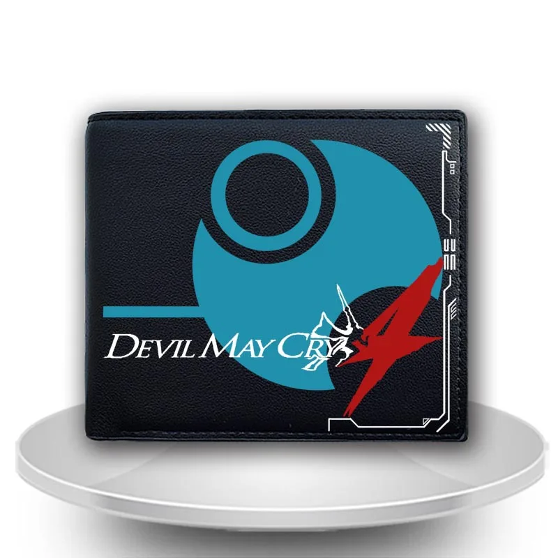 

Wellknown Goth Game Devil May Cry PU Leather Short Student Wallet Man/Woman Purse With Cards Holder High Quality Gift Choose DMC