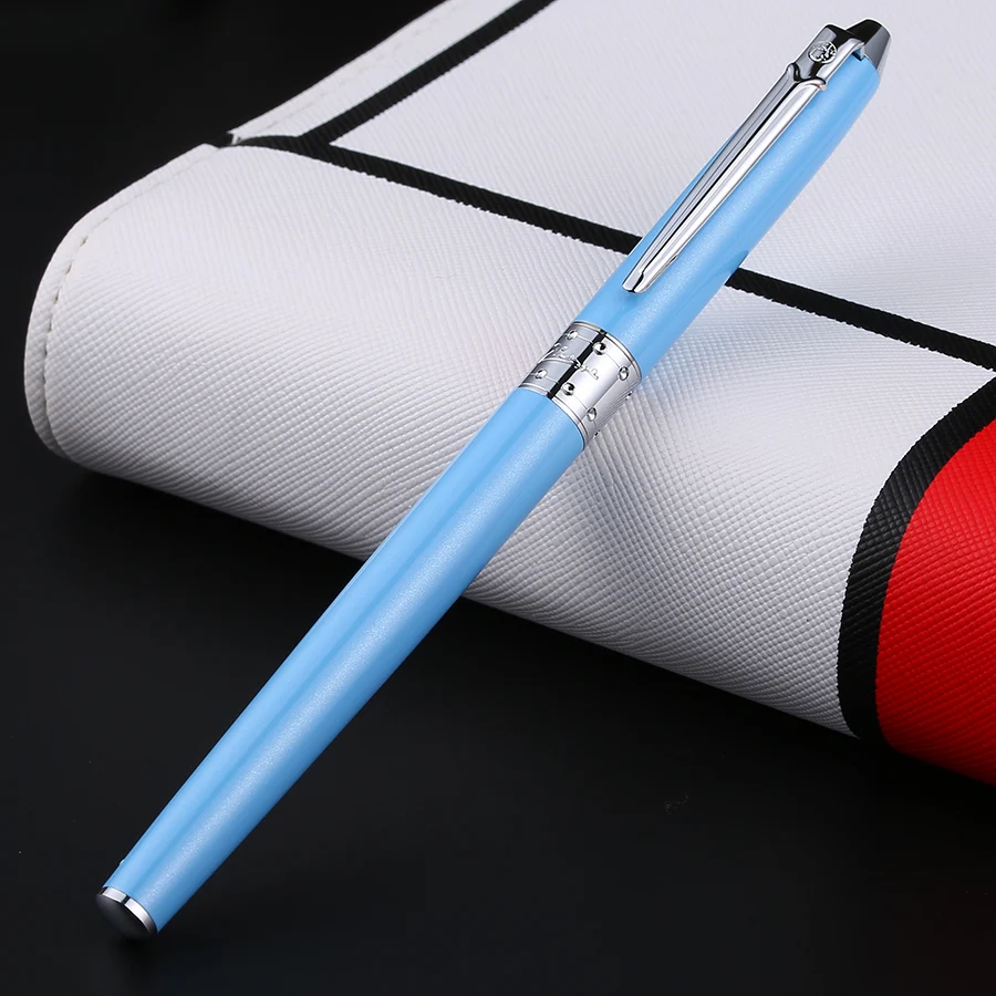 2018-New-Arrival-Picasso-605-Rollerball-Pens-with-0-7mm-Nib-Black-and-Silver-Clip-Ballpoint(2)