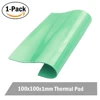 Almohadilla de silicona conductora térmica para ordenador Xbox360 PS GPU, disipador térmico de CPU, enfriamiento VGA, 100mm x 100mm x 1mm, color verde, 1 Uds. ► Foto 1/6