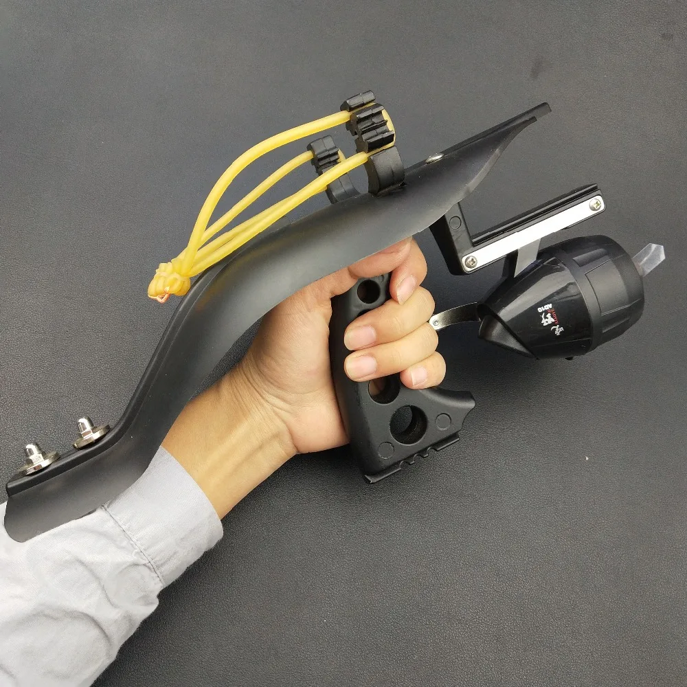 High Velocity Hunting Fishing Slingshot Shooting Catapult Arrow Bow