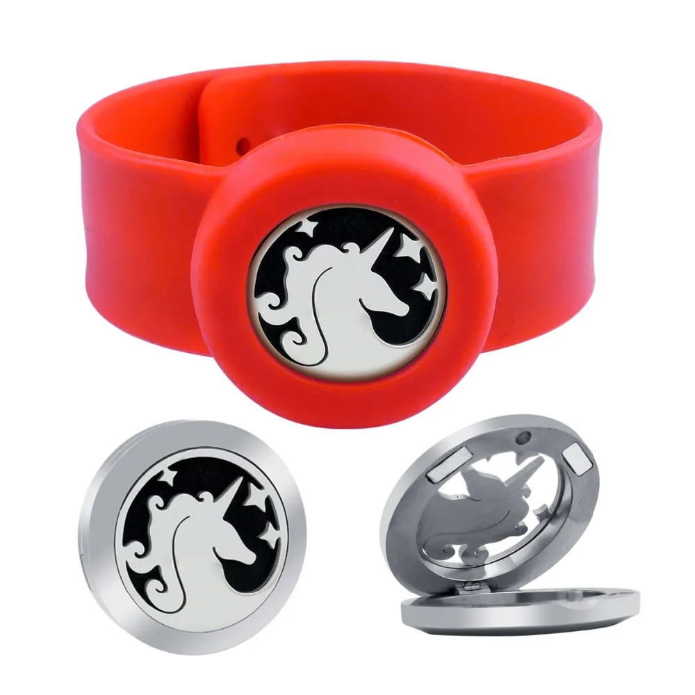 ZP-BS014-0 Silicone Diffuser Locket Bracelet