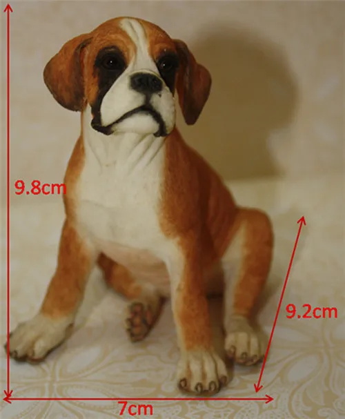 Beagle Dog Resin Toy Figure Lifelike Cute Pet gifts - size
