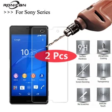 2 шт. ronican 2.5D закаленное Стекло для Sony Xperia Z3 Z4 Z5 компактный Z1 Z2 M2 M4 Aqua M5 Экран защитная пленка закалённое Стекло Пленка чехол