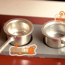 Мини кукольный домик миниатюрная мини кухонная мебель Серебряный купольный кусок милый мини