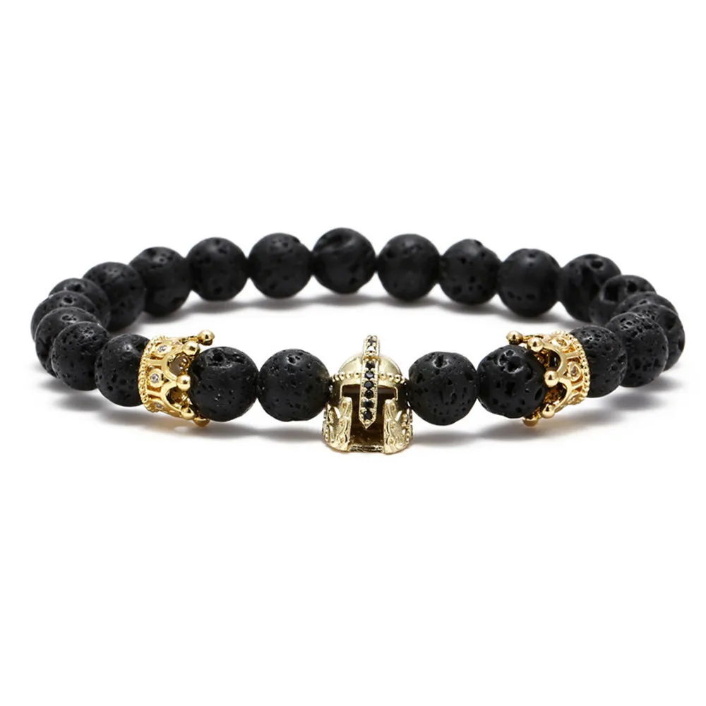 Faitheasy четырехцветный браслет аксессуары для вулканического камня ручной микро-шлем с короной