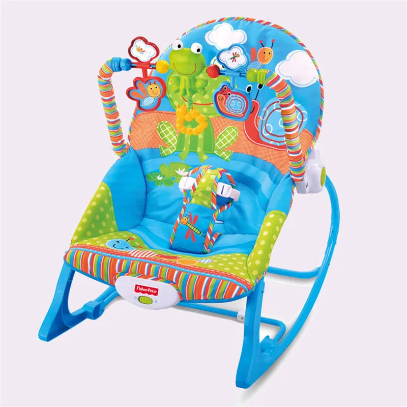 Детские музыкальные пожимая кресло-качалка для успокоить Батуты и качели детское кресло подходит и безопасный