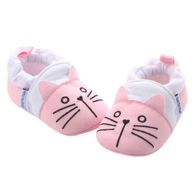 8 Styles Baby Shoes Infant Boys Girls Soft Cotton Anti Slip Moccasins Toddler Cartoon First Walkers for 3-11 Months