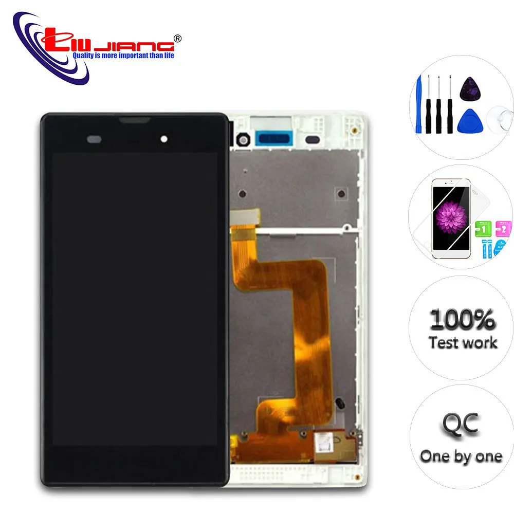 Najtaniej Liujiang oryginalny LCD wyświetlacz dla Sony T3 M50W D5103 D5102 LCD ekran dotykowy Digitizer z ramki zamiennik
