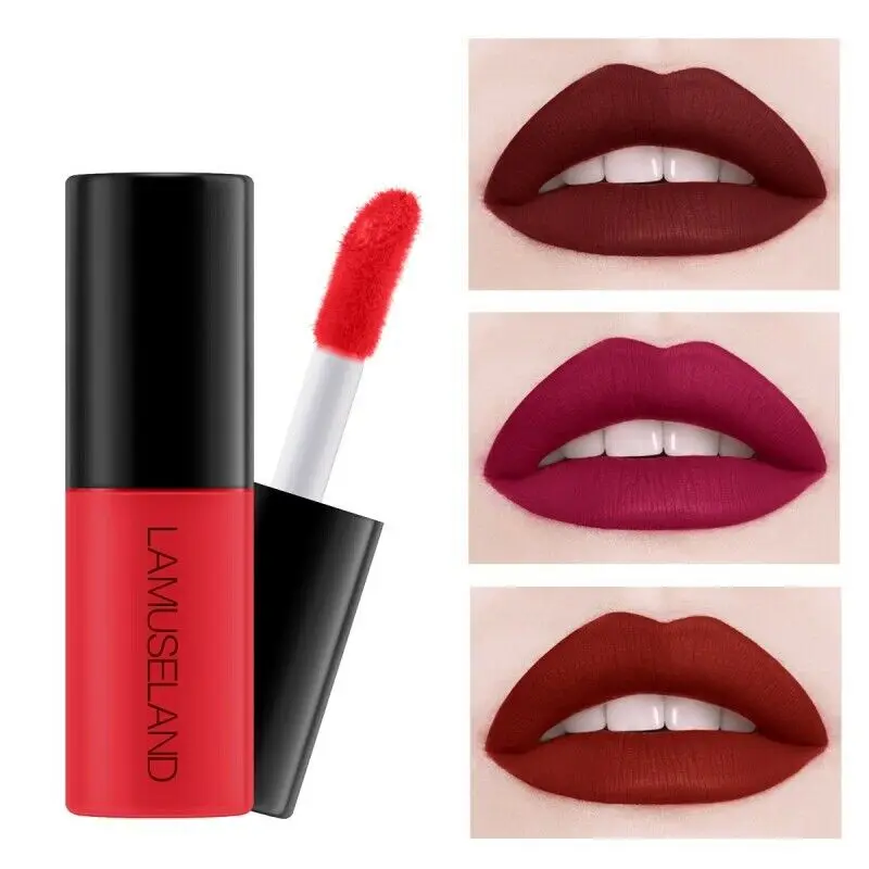 

Lips Makeup Waterproof Long Lasting Matte Liquid Lipstick Easy To Wear Velvet Nude Red Lip Gloss Tint Stain Korean Lipgloss