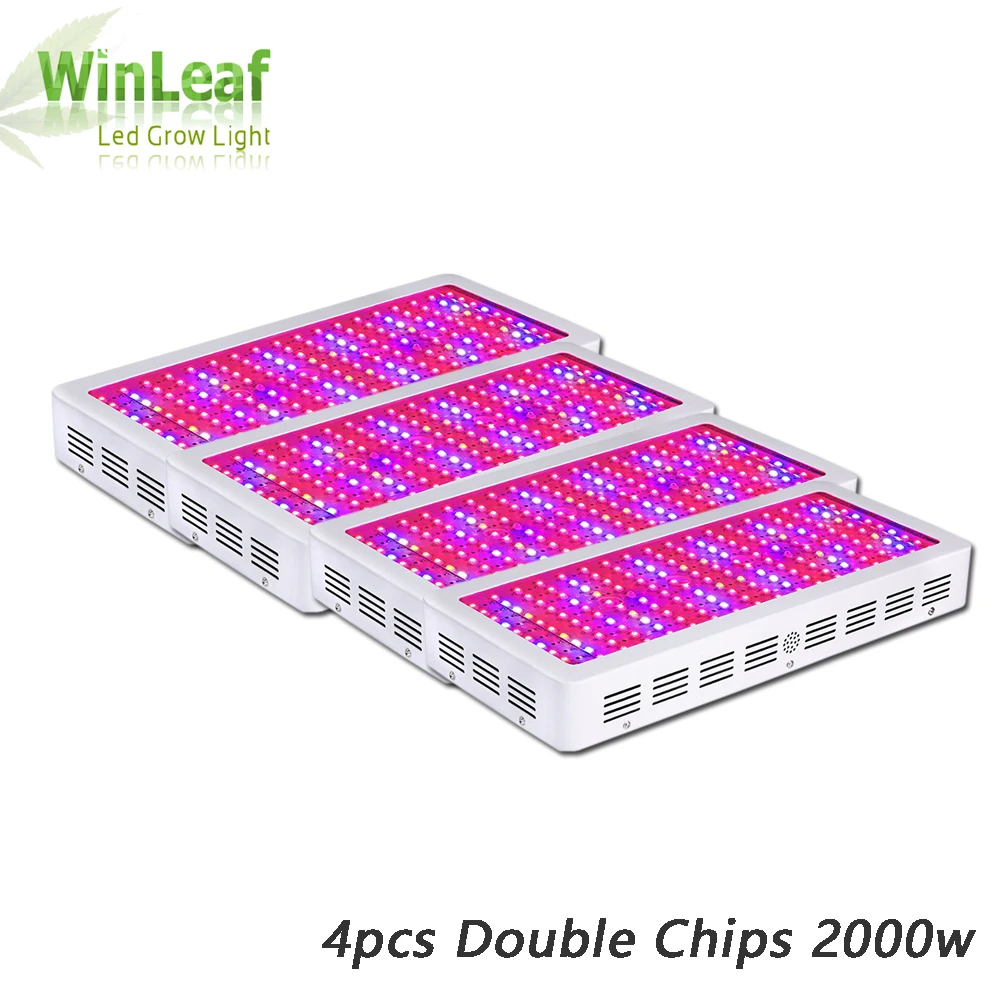 

4pcs Led Grow Lamp Double Chips Full Spectrum 1200W 1500W 1800W 2000w 410-730nm for Indoor Plants LED Grow Light Lamp