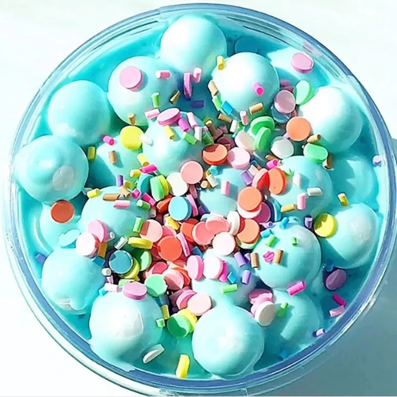 

100ml Slime Fluffy Floam Kids Clay Toys Fruit Puree Cotton Mud Mixing Cloud Slime Putty Scented Stress Kids Clay Toy Anti Stress
