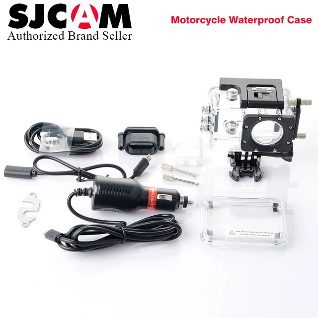 Special Offers SJCAM Motorcycle Waterproof Case for SJ5000/ SJ4000 Series Cam Charging shell for sj cam SJ5000X Elite Action Camera Accessories