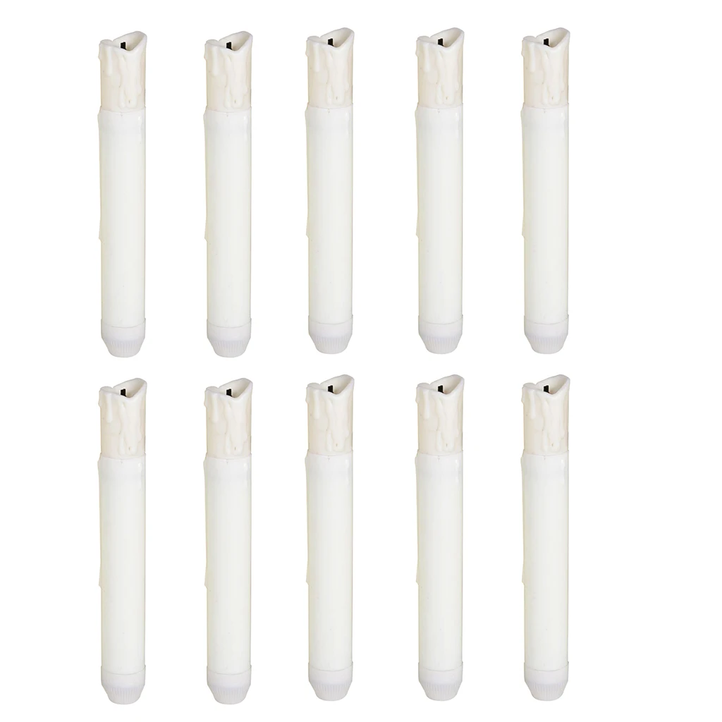 10PCS Flameless LED Candle Decor Battery Candle for Candlelight Dinner Decoration