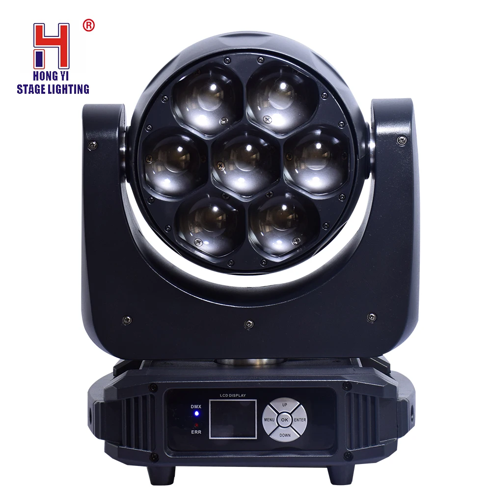 

moving head light led 7x40w beam RGBW dmx control zoom wash effect for Professional DJ light Bar Stage Light