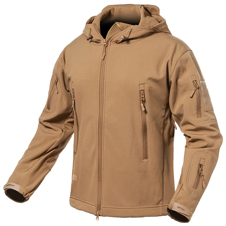 Акула кожи куртка V5 мягкая оболочка водонепроницаемая куртка для мужчин; стиль милитари зимняя флисовая куртка армейская одежда камуфляжные куртки