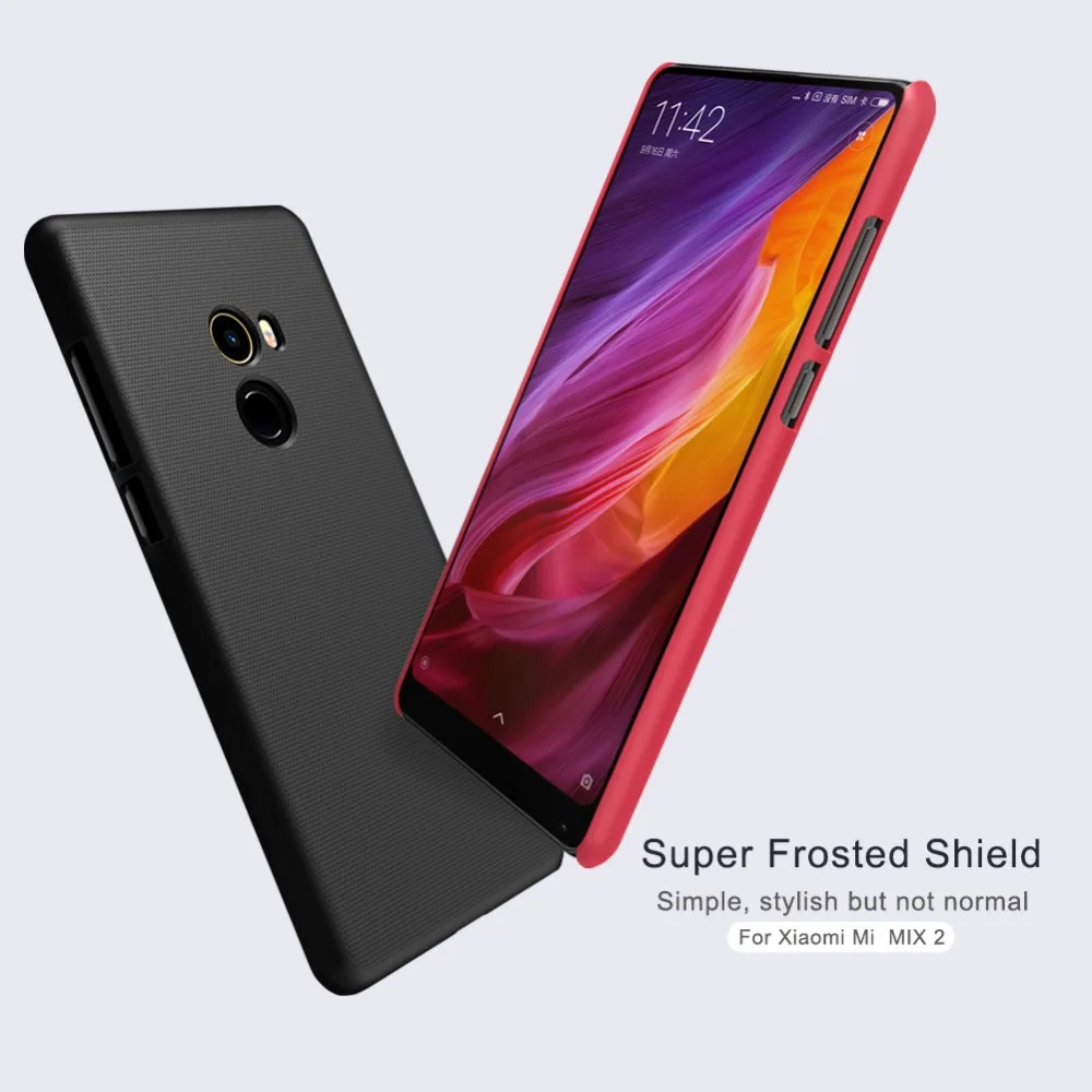 Для Xiaomi Mi Mix 2 чехол Nillkin Super Frosted Shield Xiaomi Mi x2 жесткая задняя крышка ПК чехол Xiaomi Mi x 2 матовый Nilkin чехол для телефона