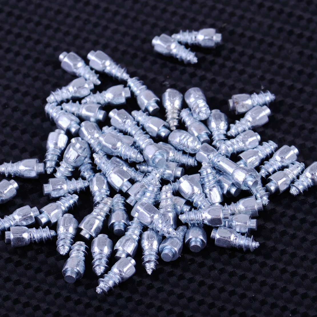 beler 100pcs 9mm Tire Screw Hard Alloy Snow Nail Anti Slip Screws Tire