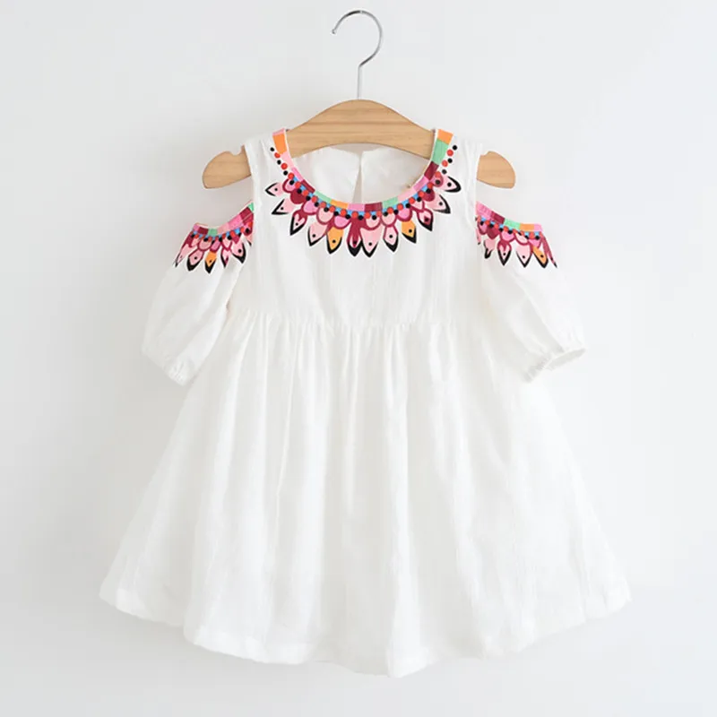 Bear Leader/Одежда для девочек; новые летние платья для девочек; милое плиссированное платье с цветочным рисунком; шифоновое богемное платье с шапочкой; платье принцессы
