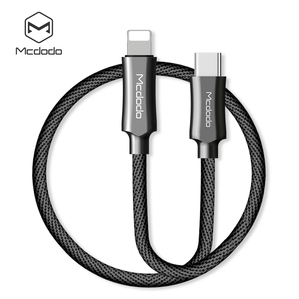 

Mcdodo 18W PD Quick Charging Cable for iPhone X 8 Plus iPad Lightning to Type C Charging Data Cable adapter USB C Charger Cable