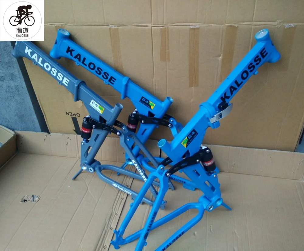Sale Kalosse Folding bicycle frame Full suspension 26er alloy Mountain bike frame ,26*1.75-2.35 tires 9 Sale Kalosse Folding bicycle frame Full suspension 26er alloy Mountain bike frame ,26*1.75-2.35 tires 9