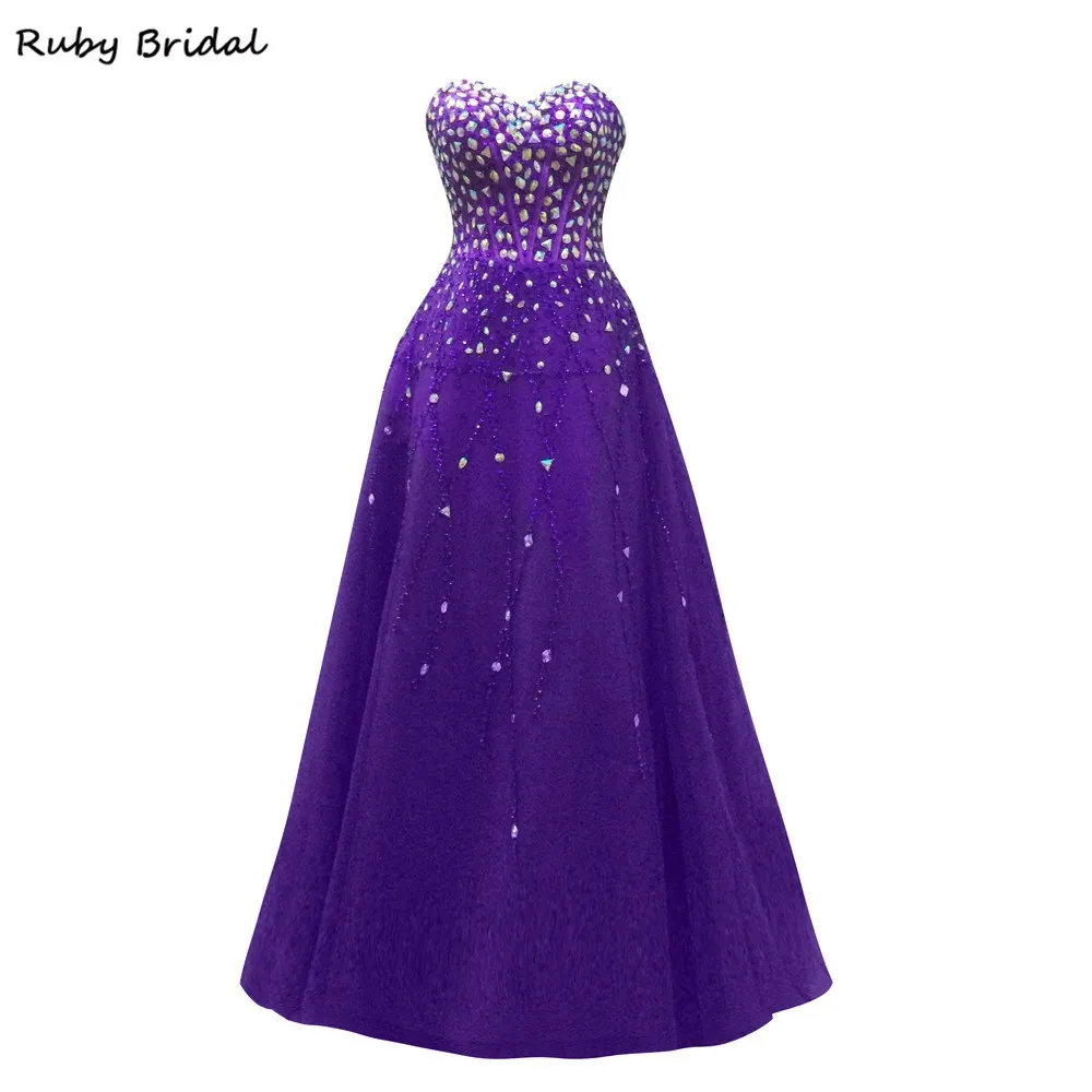 ruby evening gown